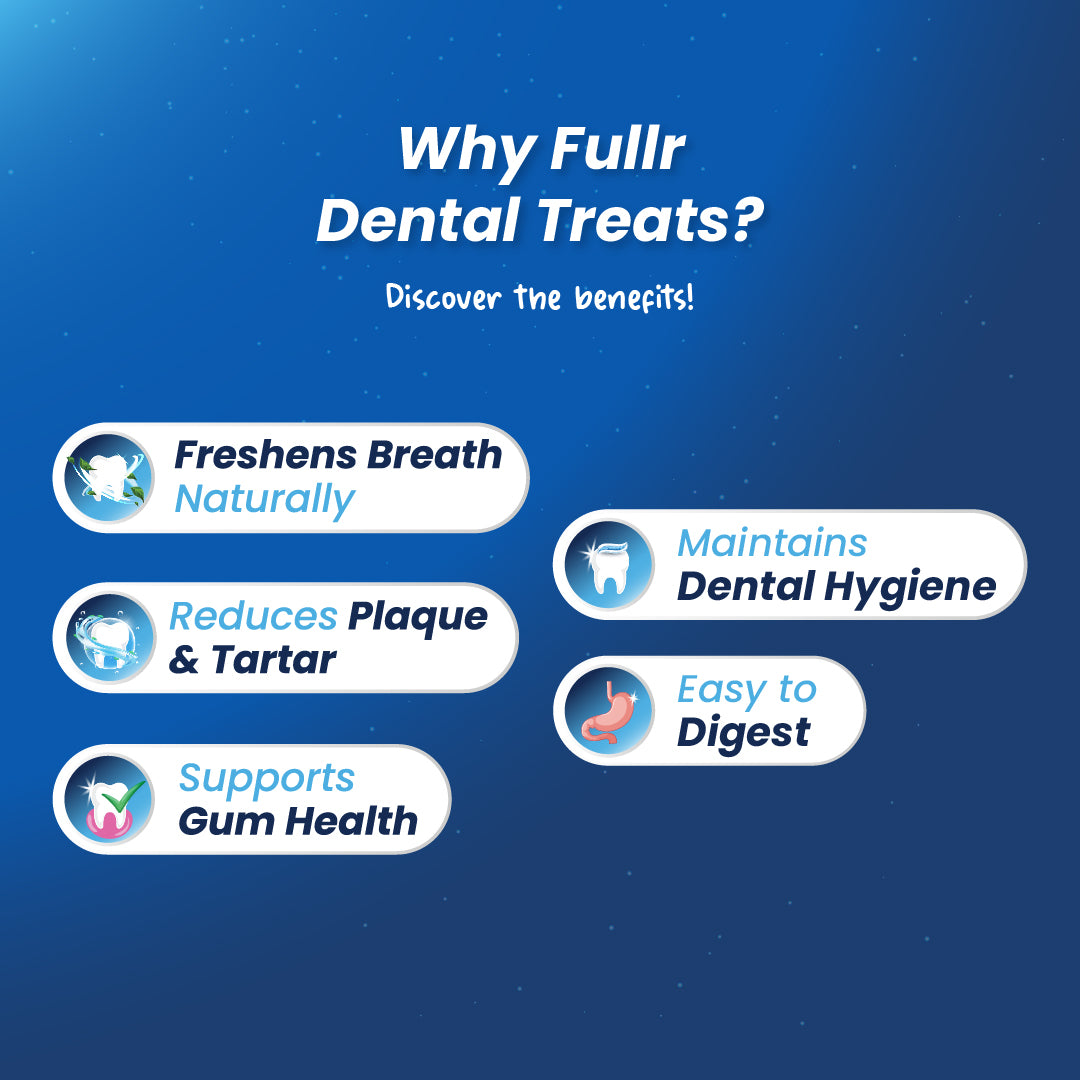 Fullr Dental Treats, Oral Care Dog Treats for Gum Health, 7 Sticks, 175g