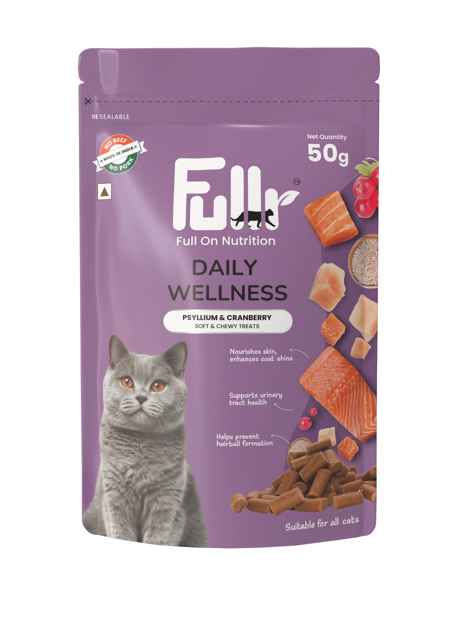 Fullr Daily Wellness Soft & Chewy Cat Treats - Fullr