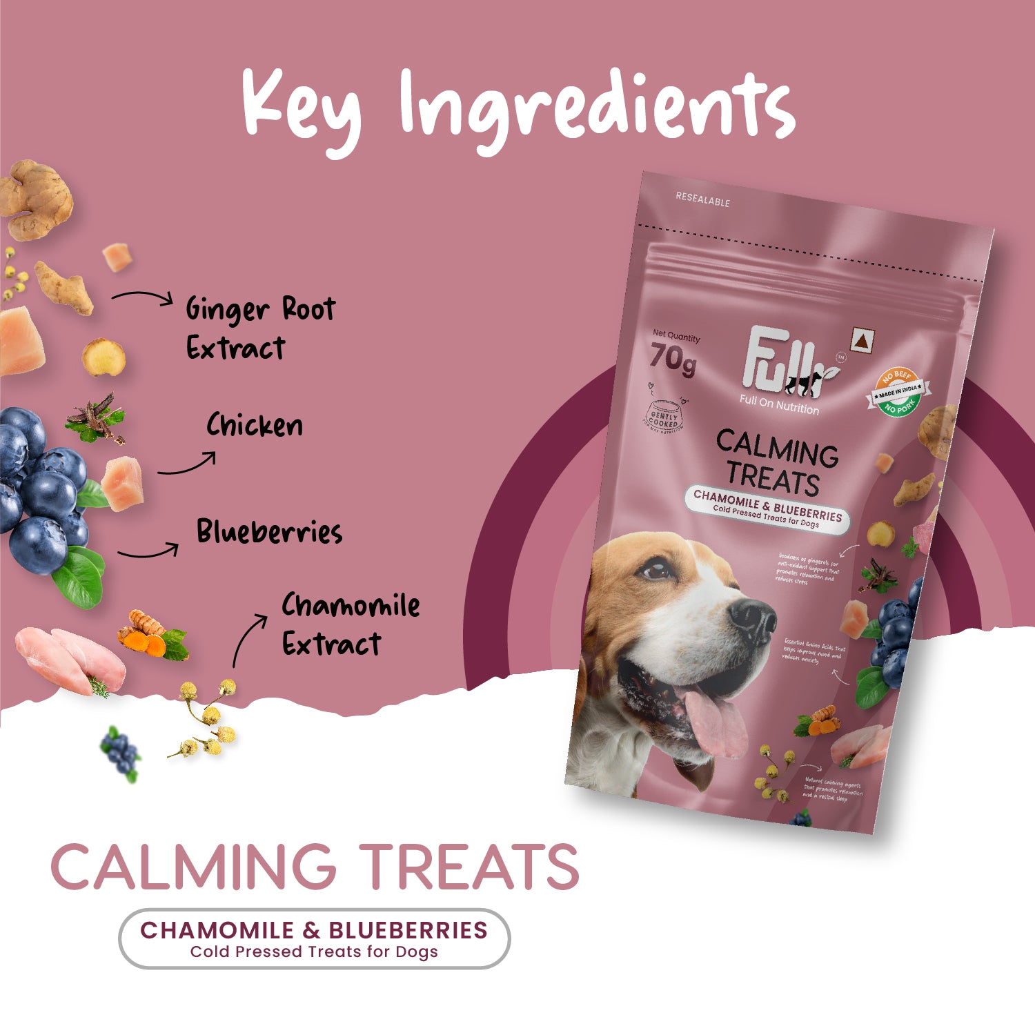 Buy Calming Anxiety Relief Treats for Dogs at Best Price Fullr