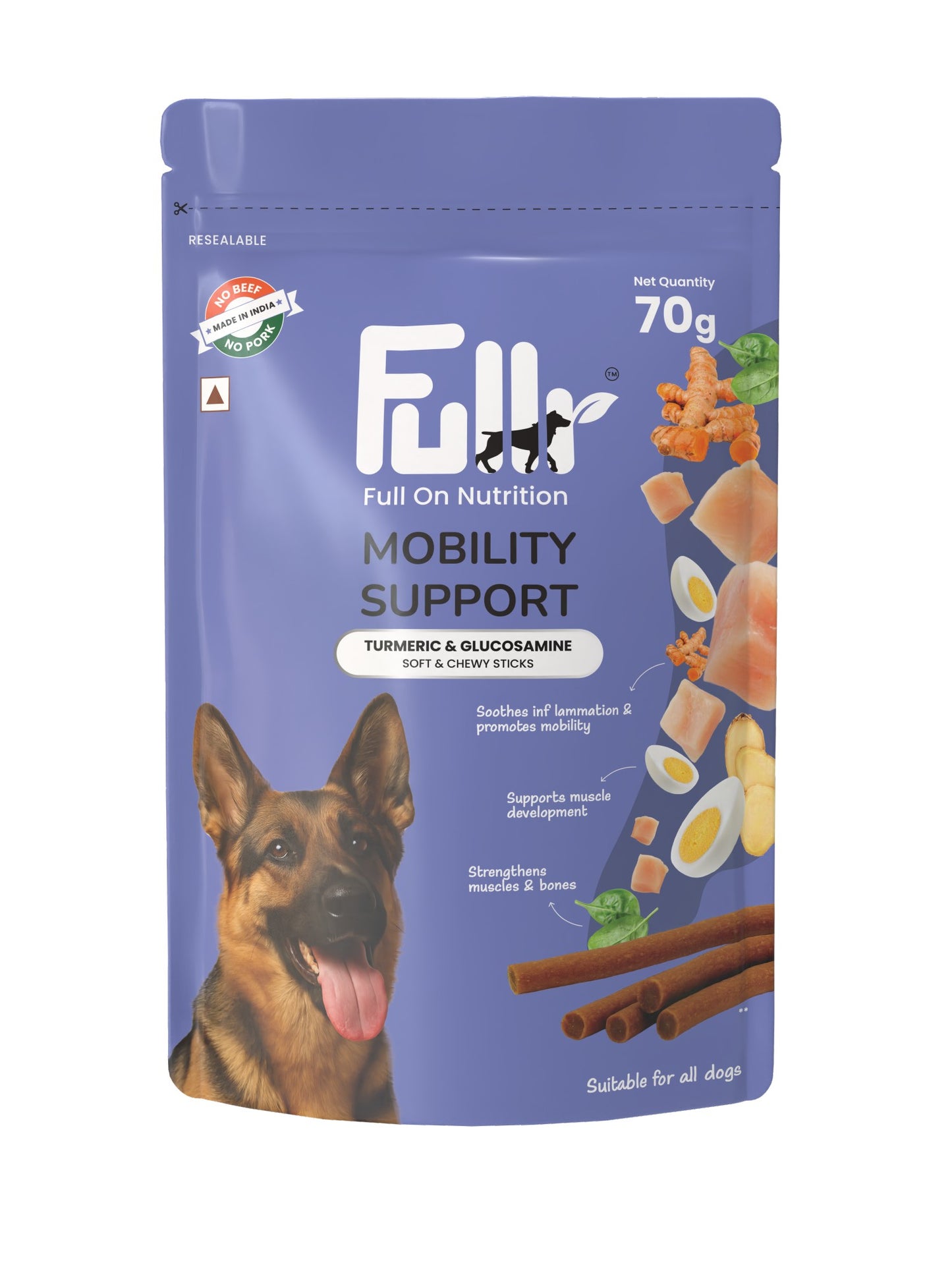 Fullr Mobility Support, Soft & Chewy Sticks for Dog
