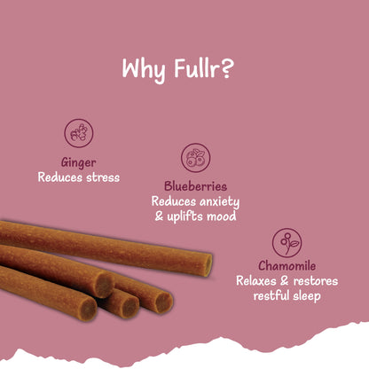 Fullr Calming, Soft & Chewy Sticks for Dog
