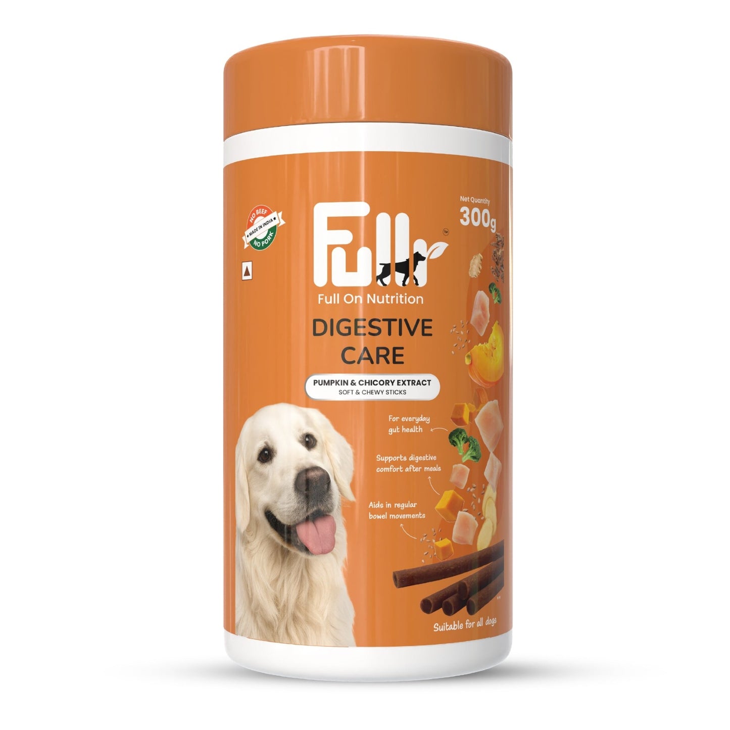 Fullr Digestive Care, Soft & Chewy Sticks for Dog - Fullr