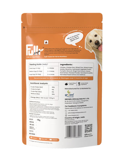 Fullr Digestive Care, Soft & Chewy Sticks for Dog