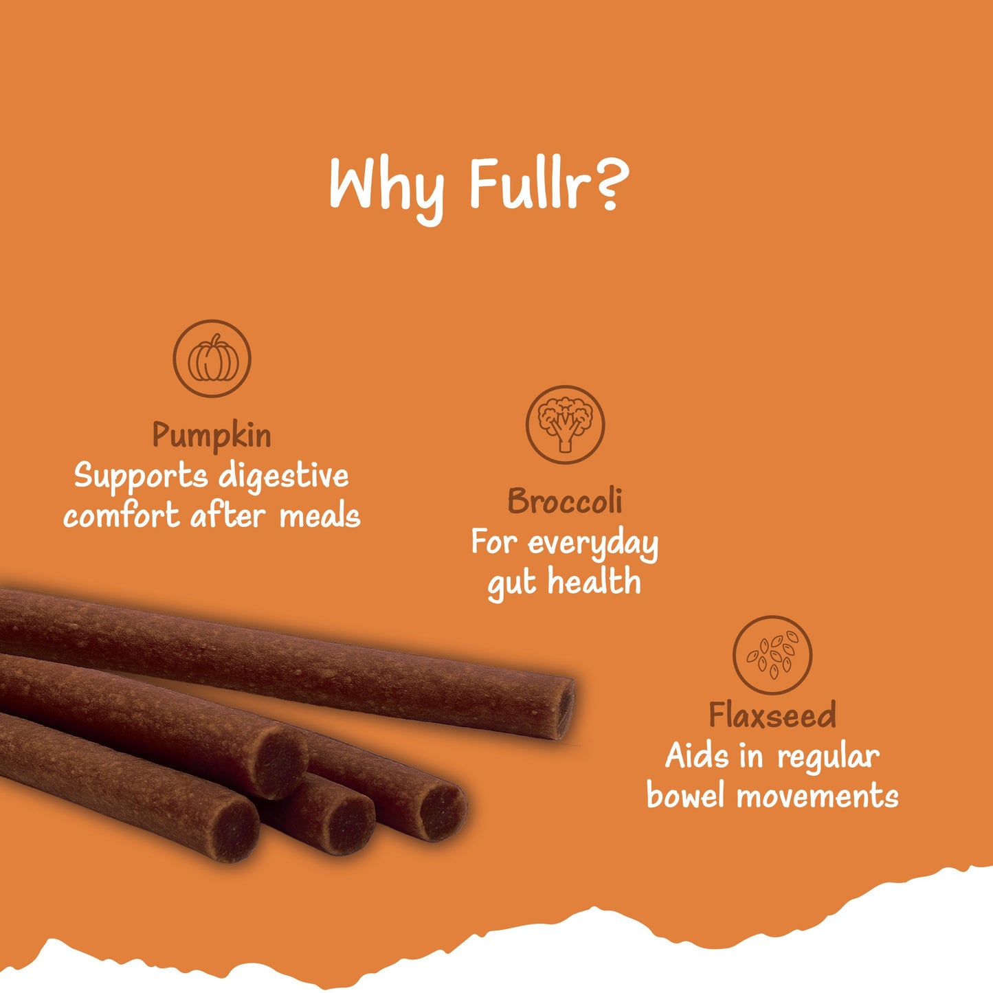 Fullr Digestive Care, Soft & Chewy Sticks for Dog