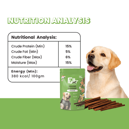 Fullr Immune Defense, Soft & Chewy Sticks for Dog - Fullr