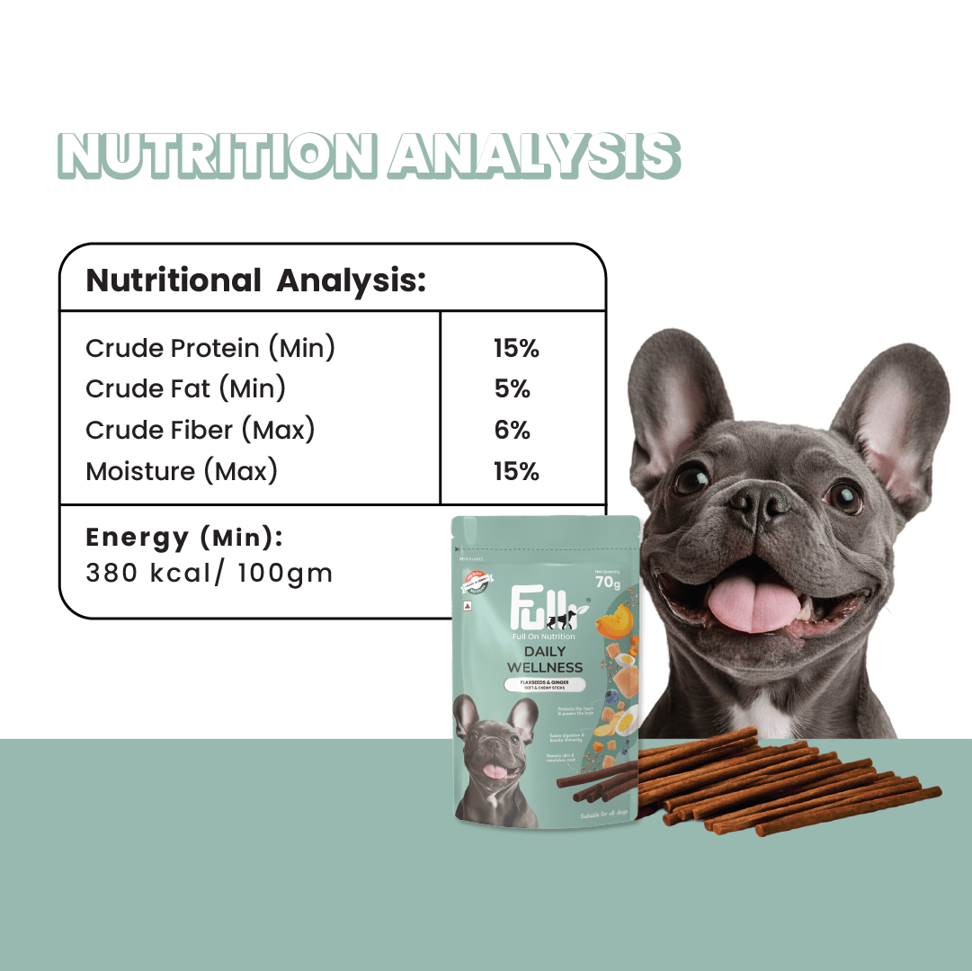 Fullr Daily Wellness, Soft & Chewy Sticks for Dog - Fullr