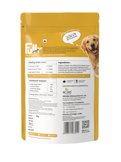 Fullr Skin & Coat, Soft & Chewy Sticks for Dog