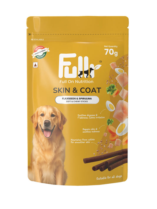Fullr Skin & Coat, Soft & Chewy Sticks for Dog