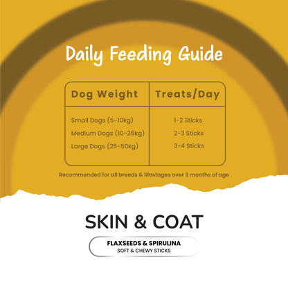 Fullr Skin & Coat, Soft & Chewy Sticks for Dog