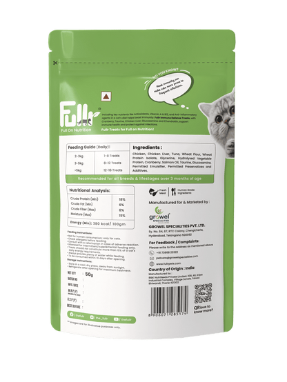 Fullr Immune Defense Soft & Chewy Cat Treats - Fullr