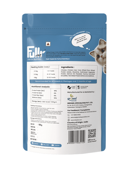 Fullr Cat Treats for Skin & Coat | Chewy Cat Treats - Fullr